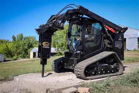 skid steer with jackhammer attachment|breaker attachment for skid steer.